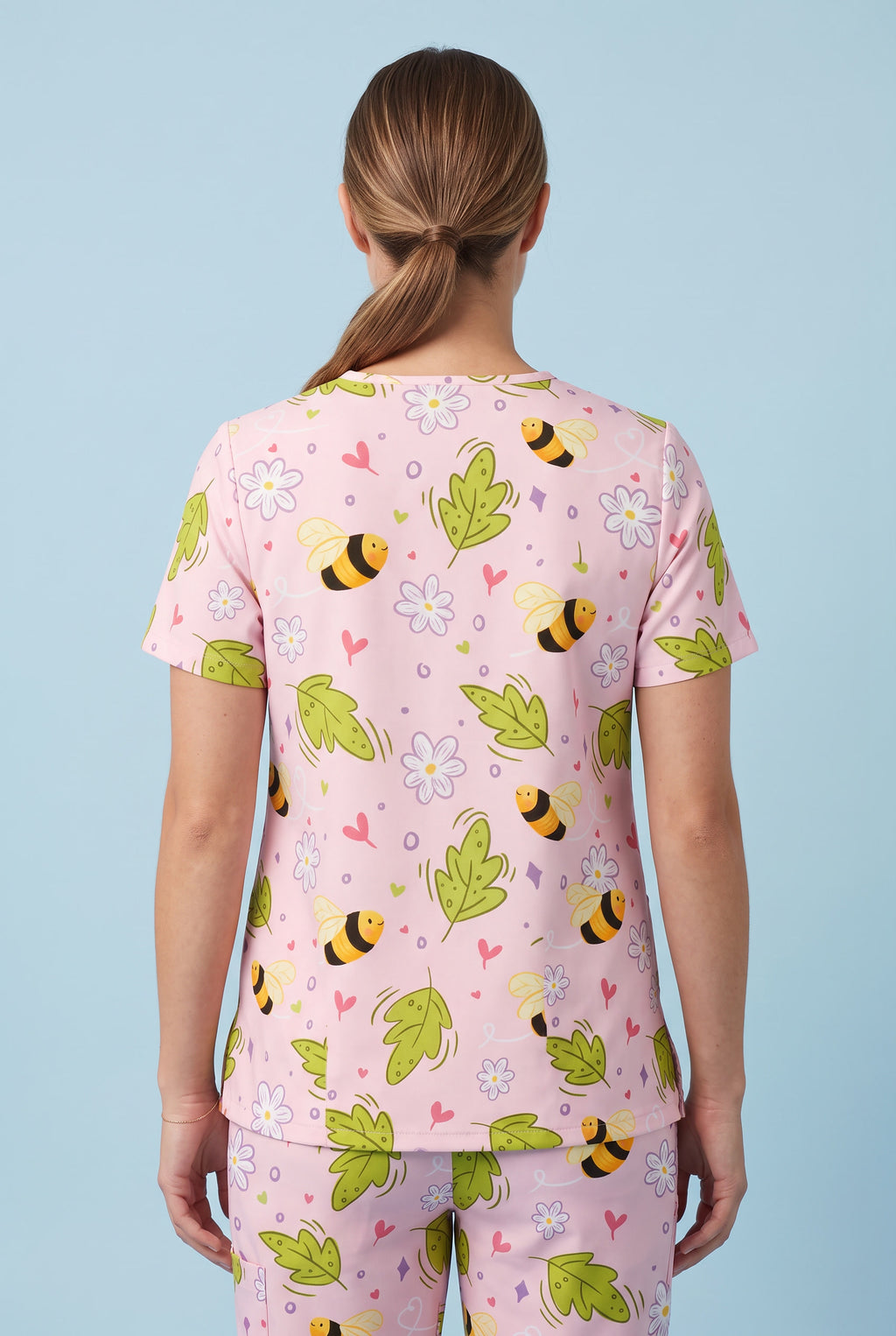 Honey Bloom Nursing Scrub Set