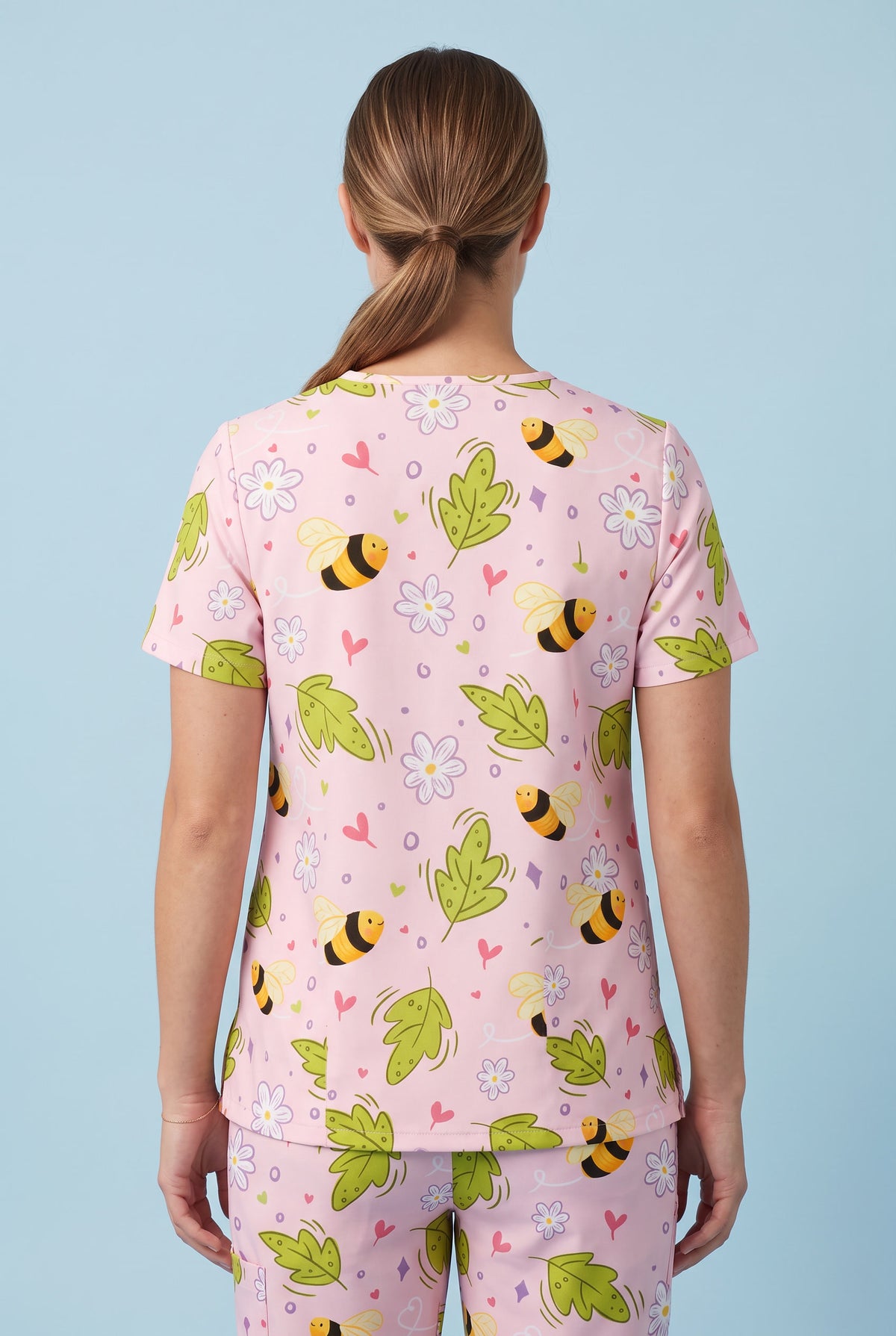 Honey Bloom Nursing Scrub Set