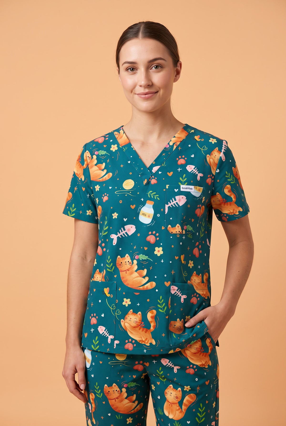 Ginger Giggles Nursing Scrubset