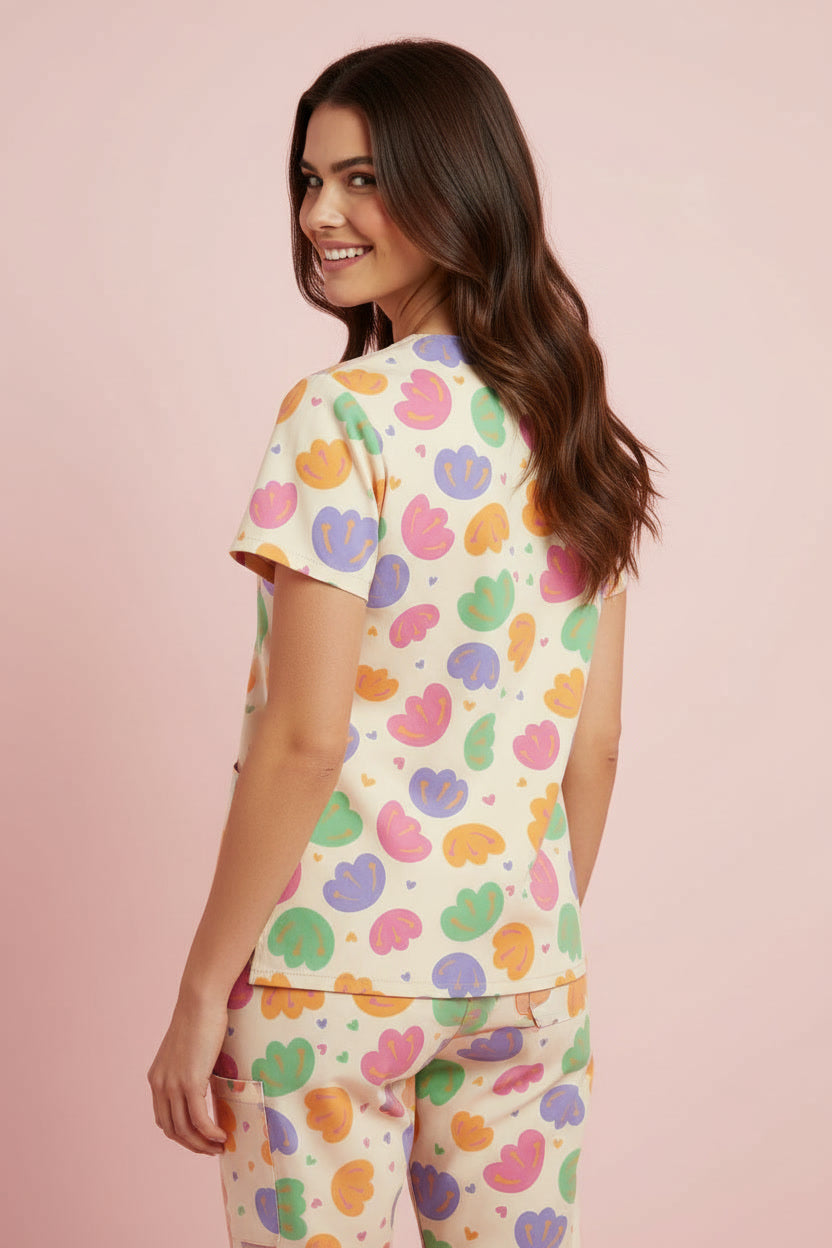 Petal Pop Nursing Scrub Set