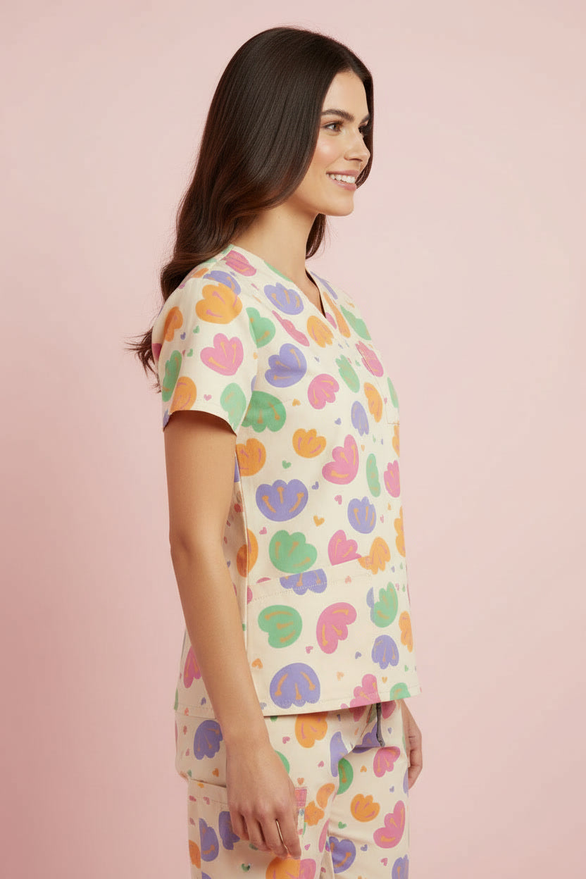 Petal Pop Nursing Scrub Set