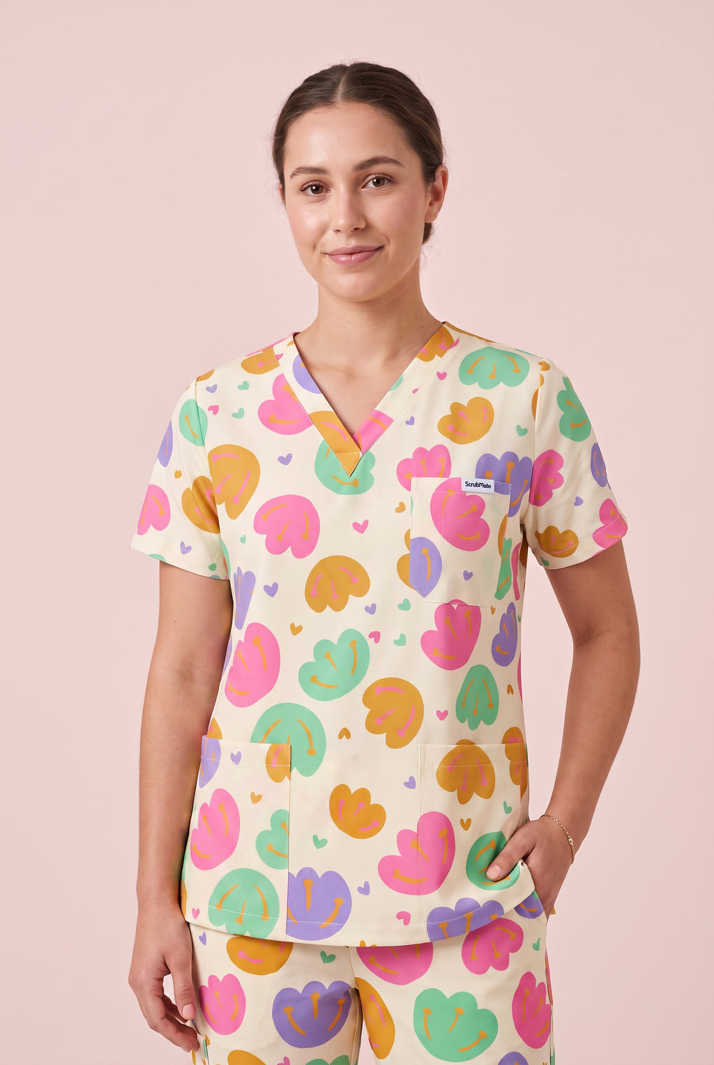 Petal Pop Nursing Scrub Set