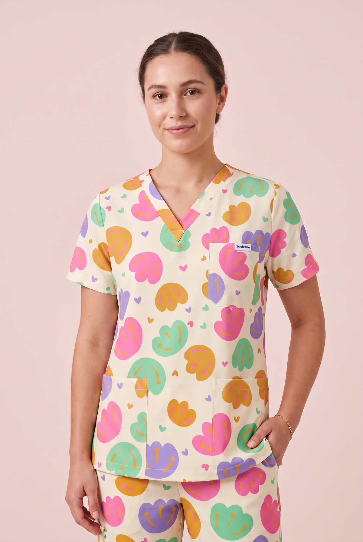 Petal Pop Nursing Scrub Set