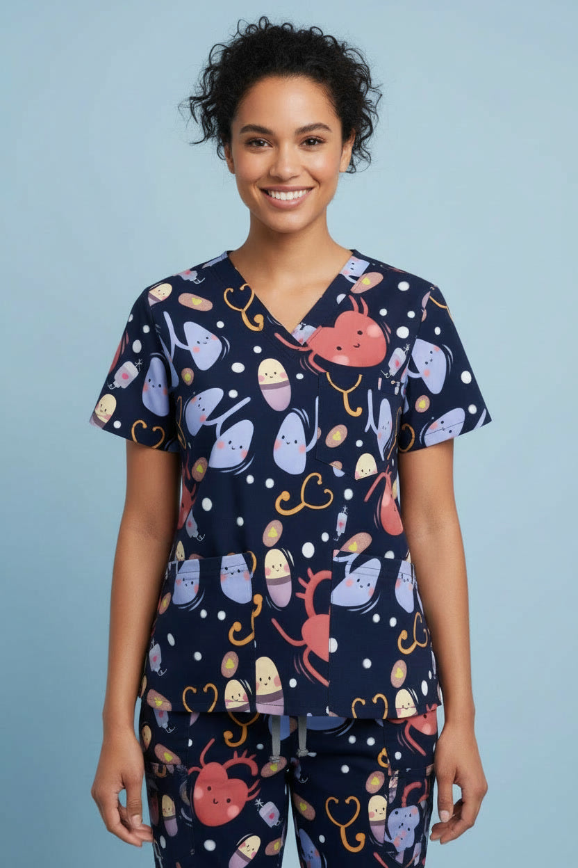 Vital Cuties Nursing Scrub Set